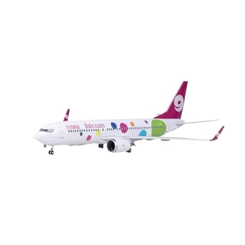 Metallflugzeugmodell Aviation Enthusiast 1:85 Für B737-800 9air.com Flugzeugmodell-Harzsammlung Mit Rädern Und LED-Licht Sammeln Oder Verschenken(No Light) von YLQERZ
