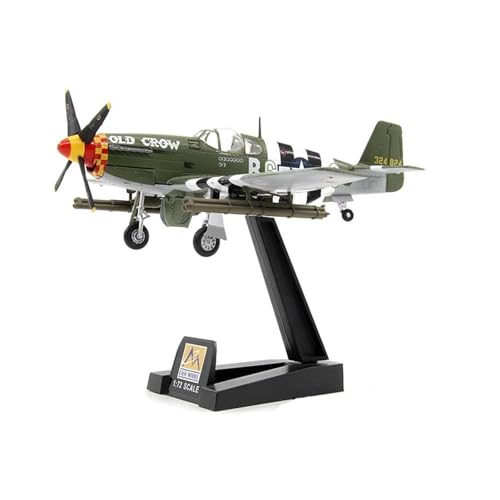 Metallflugzeugmodell Diecast Maßstab 1/72 Für P-51B Mustang Fighter P51 Sammlung Souvenir Ornamente Display Dekoration Spielzeug Sammeln Oder Verschenken von YLQERZ