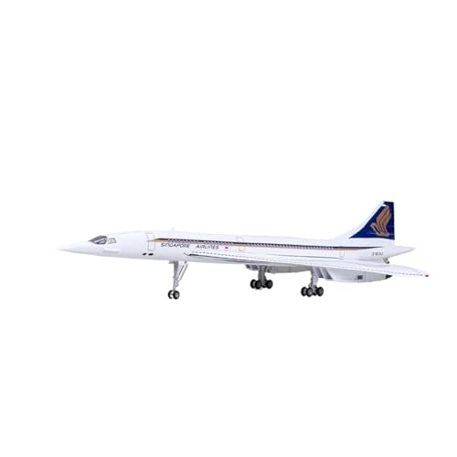 Metallflugzeugmodell Druckguss 1/125 Maßstab Für Singapur Flugzeug Concorde Flugzeugmodell Harzflugzeug Mit Lichtern Fahrwerksmodell Sammeln Oder Verschenken(No lamp) von YLQERZ