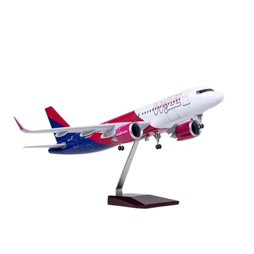 Metallflugzeugmodell Druckguss 1/80 Flugzeug Für A320 NEO Wizz Air Airlines Modell Druckgussharz Flugzeugmodell Statisches Display Flugzeugmodell Sammeln Oder Verschenken(No Light) von YLQERZ