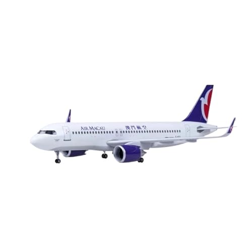 Metallflugzeugmodell Druckguss 1/80 Für Macau Airlines Souvenir-Flugzeugspielzeug A320 Neo Mit Beleuchtung Und Rädern Flugzeugmodell Aus Druckgussharz Sammeln Oder Verschenken(with lamp) von YLQERZ