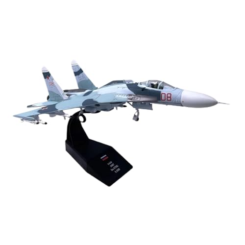 Metallflugzeugmodell Druckguss 1:100 Für Su-27-Kampfflugzeugmodelle Der Ehemaligen Sowjetunion Und Ausstellungsstand-Sammlung Legierungsmodellflugzeug Sammeln Oder Verschenken von YLQERZ