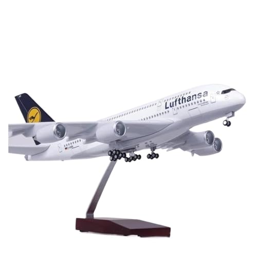 Metallflugzeugmodell Druckguss 1:160 Für Großes Modellflugzeug Airbus A380 Lufthansa-Flugzeugmodell Druckguss-Kunststoffharz-Modellflugzeugsammlung Sammeln Oder Verschenken von YLQERZ