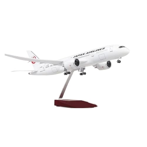 Metallflugzeugmodell Druckguss 43 cm Maßstab 1:130 Für Gießen Von Harzmodellen Eines Japanischen B787-Flugzeugs Mit Licht Und Rädern Sammler-Druckguss Sammeln Oder Verschenken(No lamp) von YLQERZ