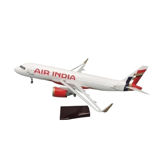 YLQERZ Metallflugzeugmodell Druckguss 47 cm Für Modell Indien A320Neo Flugzeug Spielzeug Mit Basis Display Flugzeug Flugzeug Spielzeug Sammlung Dekoration Sammeln Oder Verschenken(with Light) von YLQERZ