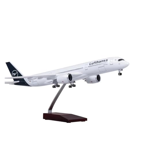 Metallflugzeugmodell Druckguss 47CM Maßstab 1:142 Für A350 Lufthansa Flugzeugmodell Druckgussmaschine Souvenir Dekoration Gesammelt Sammeln Oder Verschenken(No Light) von YLQERZ
