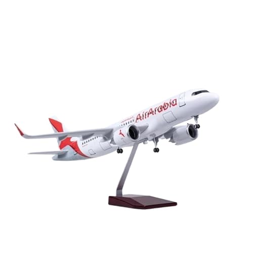 Metallflugzeugmodell Druckguss Flugzeug Maßstab 1/80 Für Arabia Airbus A320 Neo Mit Beleuchtung Und Rädern Druckgussharz Flugzeugmodell Collectib Sammeln Oder Verschenken(No Light) von YLQERZ