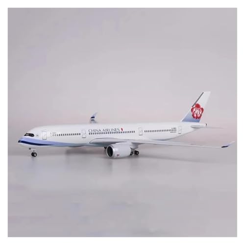 Metallflugzeugmodell Druckguss-Harz-Spielzeug 47 cm Maßstab 1/142 A350 Taiwan-Modellflugzeug Souvenir Heimdekoration Sammeln Oder Verschenken(with Light) von YLQERZ