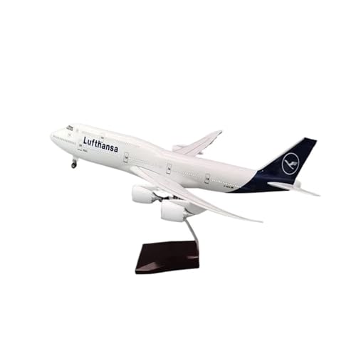 Metallflugzeugmodell Druckguss Lufthansa-Flugzeugmodell Boeing B747 Im Maßstab 1:130 Flugzeugmodellbau Flugzeugmodell Statische Anzeige Flugzeugmodell Sammeln Oder Verschenken(with Light) von YLQERZ