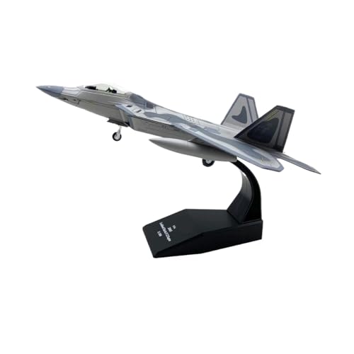 Metallflugzeugmodell Druckguss Maßstab 1/100 Für F-22 Raptor Stealth Modellflugzeug Kampfjet Modell Druckguss Militär Kampfflugzeug Modell Sammeln Oder Verschenken von YLQERZ