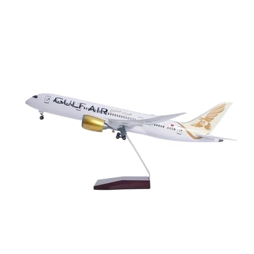 Metallflugzeugmodell Druckguss Maßstab 1/130 Für Gulf B787 Flugzeuge Aus Kunstharzdruckguss Mit Licht Und Radfahrwerksdekoration Sammeln Oder Verschenken(with Light) von YLQERZ