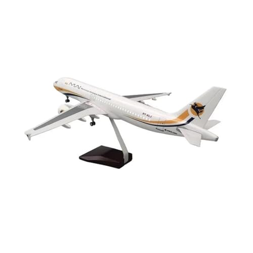 Metallflugzeugmodell Druckguss Maßstab 1/80 Für 320 Flugzeuge A320 NEO Myanmar Airlines Flugzeugspielzeug Großes Lichtmodell Harzdruckguss Exquisites Sammeln Oder Verschenken(with Light) von YLQERZ