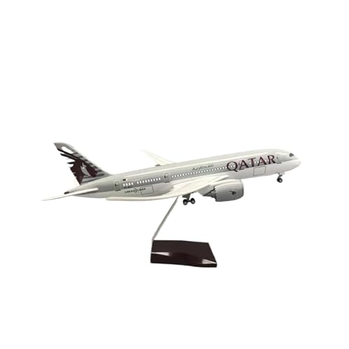 Metallflugzeugmodell Druckguss Maßstab 1:130 Für Qatar B787 Flugzeugmodell, Zivilflugzeug-Display Für Modellflugzeuge Der Sammleredition Sammeln Oder Verschenken(with Light) von YLQERZ