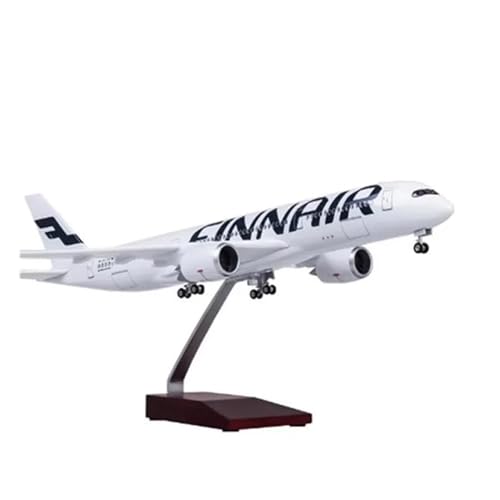 Metallflugzeugmodell Druckguss Maßstab 1:142 Für Modell Nordeuropa FINNAIR Druckgussharzflugzeug Airbus A350 Collection Display Dekoration Flugzeuge Sammeln Oder Verschenken(with Light) von YLQERZ