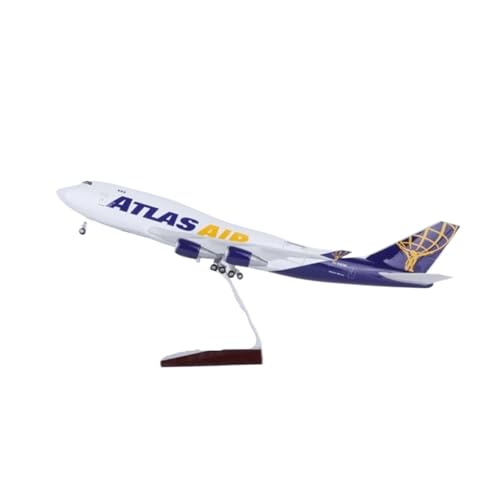 Metallflugzeugmodell Druckguss Maßstab 1:150 Für 747-Flugzeugmodell Atlas Boeing-Flugzeugmodell Druckgussharzornament Statisches Display-Flugzeugmodell Sammeln Oder Verschenken(with Light) von YLQERZ