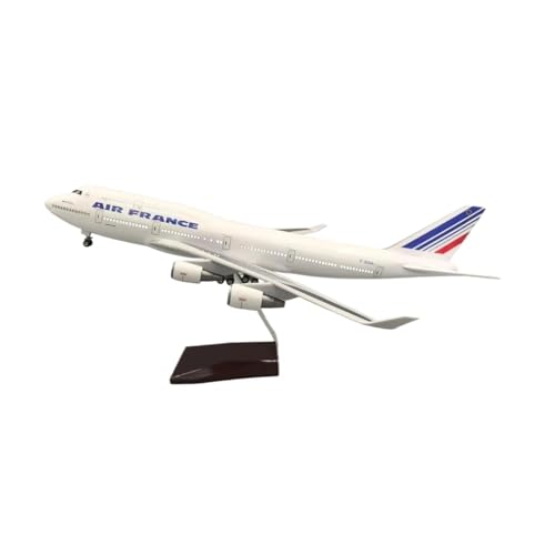 YLQERZ Metallflugzeugmodell Druckguss Maßstab 47 cm Für Flugzeugmodelle Boeing 747 Aus Frankreich Druckgussflugzeuge Für Die Sammlung Großes Modellflugzeug Sammeln Oder Verschenken(with Light) von YLQERZ