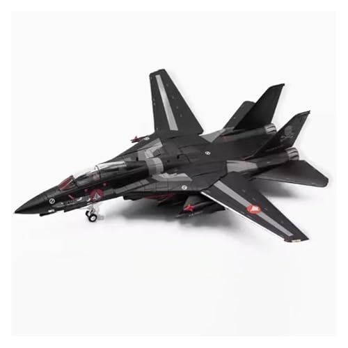 Metallflugzeugmodell Druckguss-Modell Im Maßstab 1:72 Für Macross F-14 Fighter Alloy Aircraft Model Statische Dekoration Souvenir Sammeln Oder Verschenken(Black) von YLQERZ