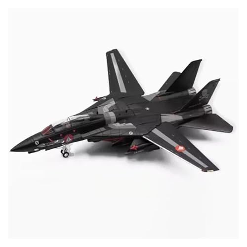 Metallflugzeugmodell Druckguss-Modell Im Maßstab 1:72 Für Macross F-14 Fighter Alloy Fertigflugzeugmodell Statische Dekoration Souvenir Sammeln Oder Verschenken(Black) von YLQERZ