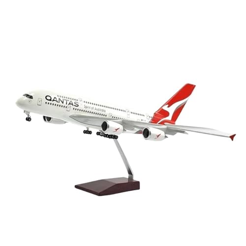 Metallflugzeugmodell Druckgussharz Maßstab 1:160 Für A380 Air Bus Passagierflugzeug Australien Modell Desktop Display Flugzeugmodelle Sammeln Oder Verschenken(with Light) von YLQERZ