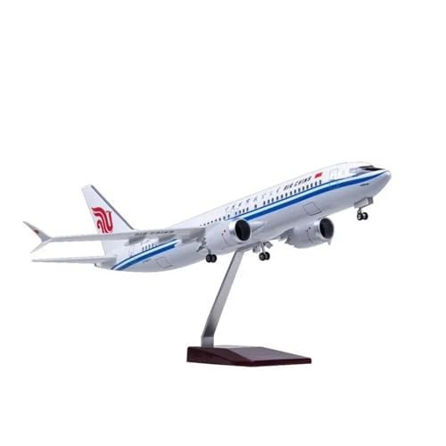 Metallflugzeugmodell Druckgussmodell Im Maßstab 1:85 Für Boeing 737MAX Kunstharzflugzeug Airbus-Sammlung Display Legierungsflugzeug Display Sammeln Oder Verschenken(with Light) von YLQERZ