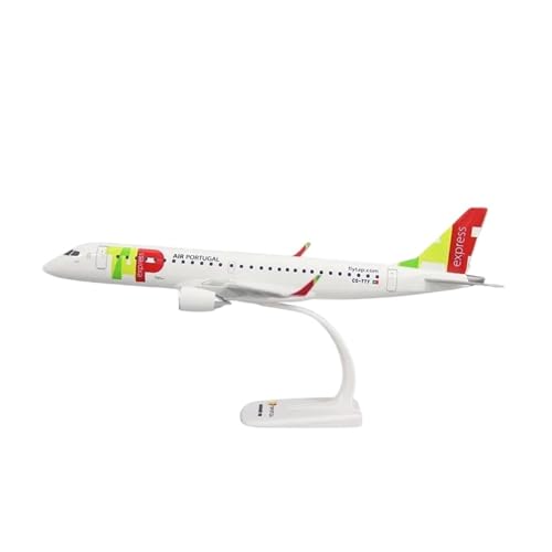 Metallflugzeugmodell Maßstab 1/100 Für E195 Portugal Montageflugzeug-Modellspielzeug Für Die Sammlung Bemalter Flugzeugornamente Sammeln Oder Verschenken von YLQERZ