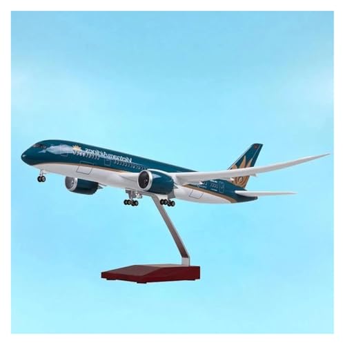 Metallflugzeugmodell Maßstab 1/130 43 cm Für Jet-Harz-Flugzeugmodell B787 Vietnam Dreamliner Mit Lichtern Und Rädern Geeignet Sammeln Oder Verschenken(with Light) von YLQERZ