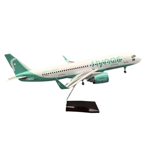 Metallflugzeugmodell Maßstab 47 cm Flugzeug Für Flynas Flugzeug Saudi NAS A320neo Modell Spielzeug Flugzeug Druckguss Harz Flugzeug Sammeln Oder Verschenken(No Light) von YLQERZ