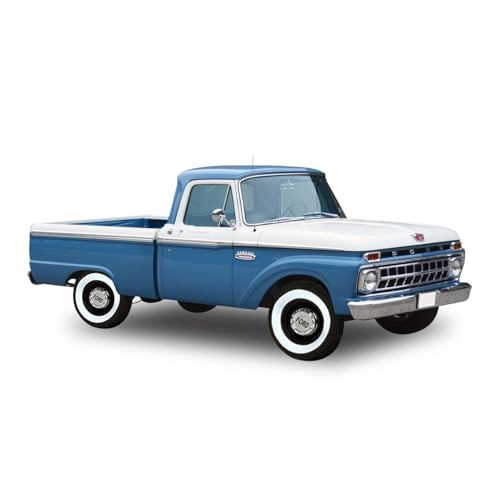 Modellauto Im Maßstab 1/18 Für Ford F-100 Pickup Truck Cargo Box 1303 Legierung Automodell Miniatur Druckguss Replik Für Die Sammlung(Blue) von YLQERZ