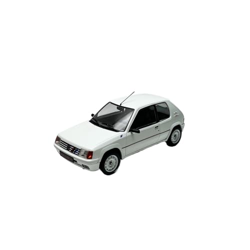 Modellauto Im Maßstab 1/18 Für Peugeot 205 Rallye MK1 Weiß Legierung Auto Modell Metall Casting Kunst Ornamente Für Die Sammlung von YLQERZ