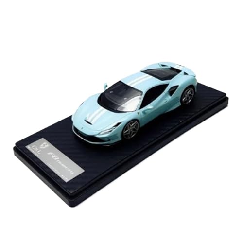 Modellauto Im Maßstab 1/43 Für Ferrari F8 Tributo ResineModellauto Klassisches Souvenir Für Erwachsene Geschenk Statische Ausstellungssammlung Für Die Sammlung(Blue 2) von YLQERZ