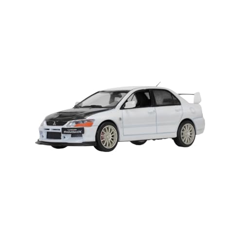 Modellauto Im Maßstab 1/43 Für Mitsubishi Lancer EVO9 Generation IX Weiß Auto Legierung Modell Auto Sammlung Hobby Display Für Die Sammlung von YLQERZ