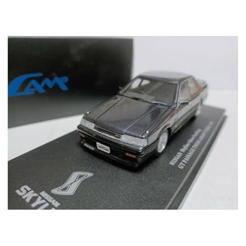 Modellauto Im Maßstab 1/43 Für Nissan Hardtop Conversion Limousine Modell Twincam24V Turbo GT Grau Legierung LKW Modell Auto Für Die Sammlung von YLQERZ