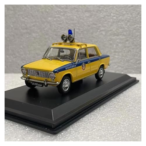 Modellauto Im Maßstab 1/43 Für VAZ Lada 2101 Verkehrs Polizei Metall Auto Modell Erwachsene Hobby Souvenir Druckguss Legierung Für Die Sammlung(Yellow) von YLQERZ