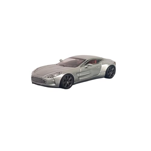 Modellauto Im Maßstab 1/64 Für Aston Martin ONE77 Druckgusslegierung Modellauto Spielzeugsammlung Display Ornamente Für Die Sammlung(Silver) von YLQERZ