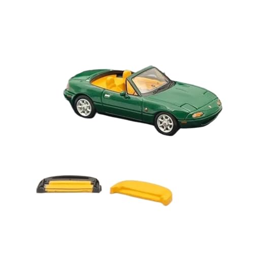 Modellauto Im Maßstab 1/64 Für EUNOS Roadster NA6CE MIT TONNEAU Abdeckung Grün HJ642025BGR Modelle Auto Sammlung Für Die Sammlung von YLQERZ