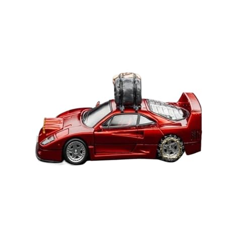 Modellauto Im Maßstab 1/64 Für Ferrari F40 Rot Hobby Display Simulation Collectio Miniatur-Druckguss-Repliken Für Die Sammlung von YLQERZ