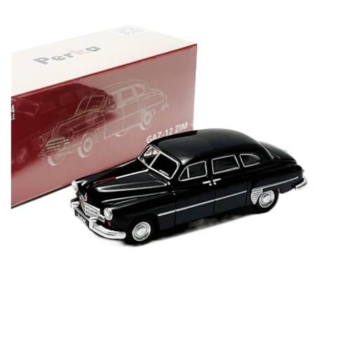 Modellauto Im Maßstab 1/64 Für GAZ-12 ZIM Jim Sedan Legierung Automodell Schwarz Desktop-Dekoration Und Dekoration Für Autoliebhaber Für Die Sammlung von YLQERZ