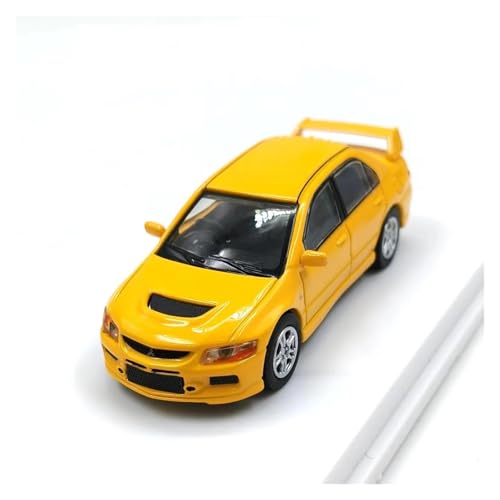 Modellauto Im Maßstab 1/64 Für Mitsubishi Lancer Evolution EVO IX Legierung Rennwagen Sammlung Dekorative Modell Spielzeug Für Die Sammlung(Yellow) von YLQERZ