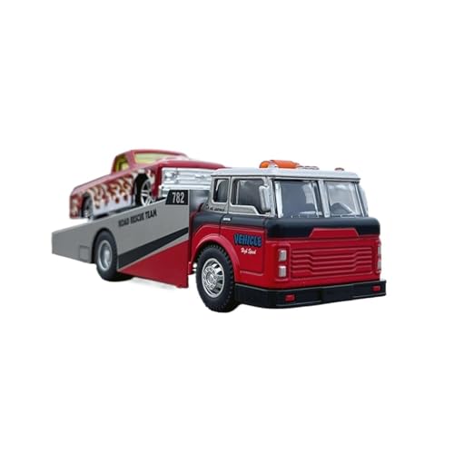 Modellauto Im Maßstab 1/64 Für Traktor Anhänger Legierung Auto Modell Pull Back Tasche Engineering Fahrzeug Spielzeug Ornamente Für Die Sammlung(Red) von YLQERZ