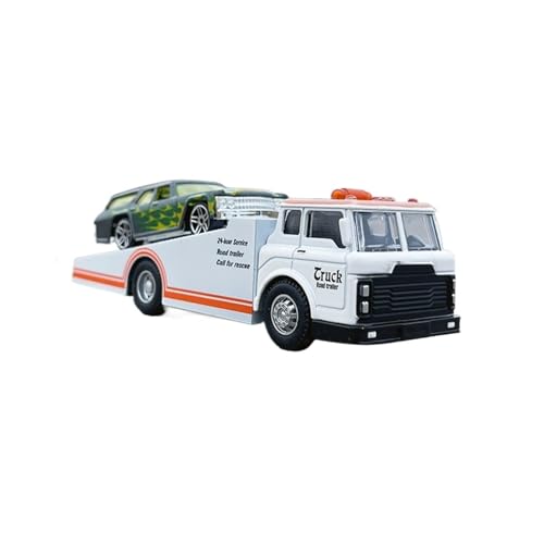Modellauto Im Maßstab 1/64 Für Traktor Anhänger Legierung Auto Modell Pull Back Tasche Engineering Fahrzeug Spielzeug Ornamente Für Die Sammlung(White) von YLQERZ