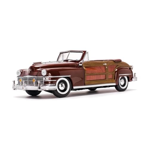 Modellauto Im Maßstab 1 18 Für Chrysler Oldtimer Simulation Automodell Braun Ornamente Erwachsenensammlung Für Die Sammlung von YLQERZ