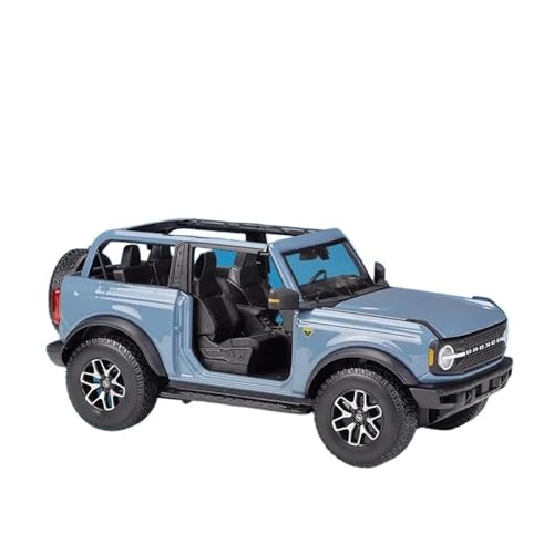 Modellauto Im Maßstab 1 18 Für Ford 2021 Bronco Badlands Geländewagen Legierung Retro Auto Modell Klassische Auto Modell Ornamente Für Die Sammlung(Blau) von YLQERZ