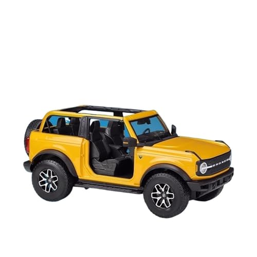 Modellauto Im Maßstab 1 18 Für Ford 2021 Bronco Badlands Geländewagen Legierung Retro Auto Modell Klassische Auto Modell Ornamente Für Die Sammlung(Yellow) von YLQERZ