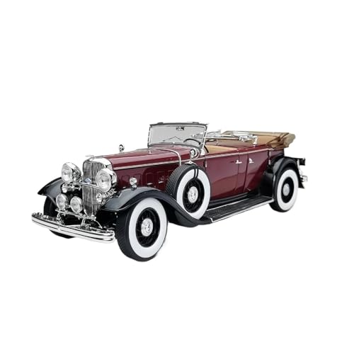 Modellauto Im Maßstab 1 18 Für Ford Lincoln KB6164# 1932 Grün Klassische Retro Vintage Auto Modell Desktop Dekoration Rot Für Die Sammlung(Red) von YLQERZ