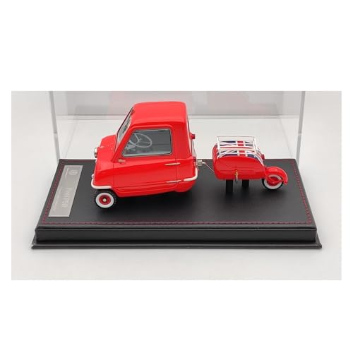 Modellauto Im Maßstab 1 18 Für Peel P50 Dreirädriges Miniauto Mit Anhängersimulationsharz Klassisches Statisches Gussmodell Für Die Sammlung(Red) von YLQERZ