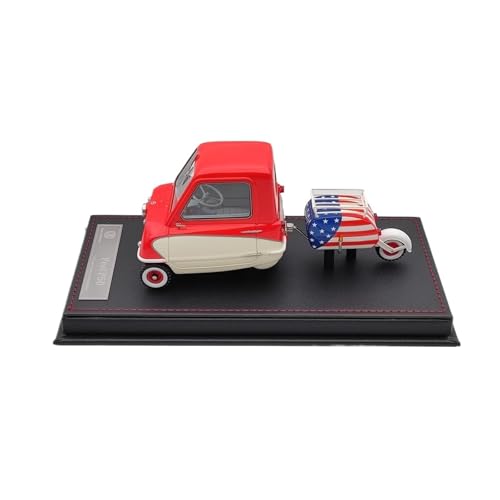 Modellauto Im Maßstab 1 18 Für Peel P50 Dreirädriges Miniauto Mit Anhängersimulationsharz Klassisches Statisches Gussmodell Für Die Sammlung(White) von YLQERZ