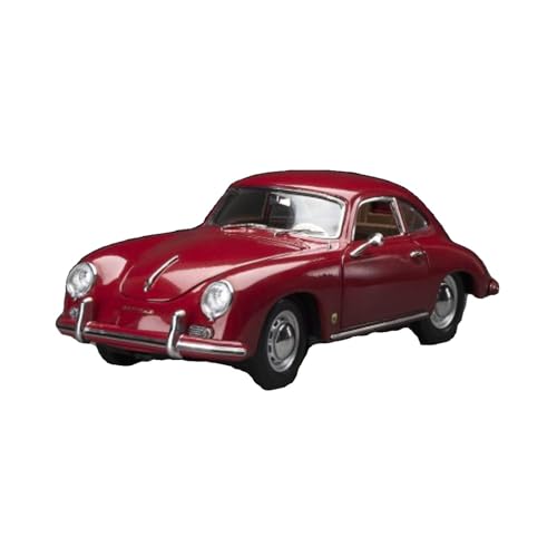 Modellauto Im Maßstab 1 18 Für Porsche 356A Sportwagen 1957 Metallguss Komplett Geöffnet Oldtimer Modell Vintage Blau Für Die Sammlung(Red) von YLQERZ