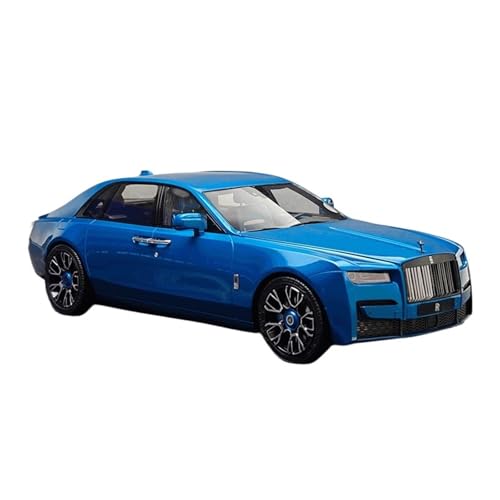 Modellauto Im Maßstab 1 18 Für RR Rolls-Royce Ghost Collector's Edition Harz Auto Modell Blau Souvenir Display Für Die Sammlung von YLQERZ