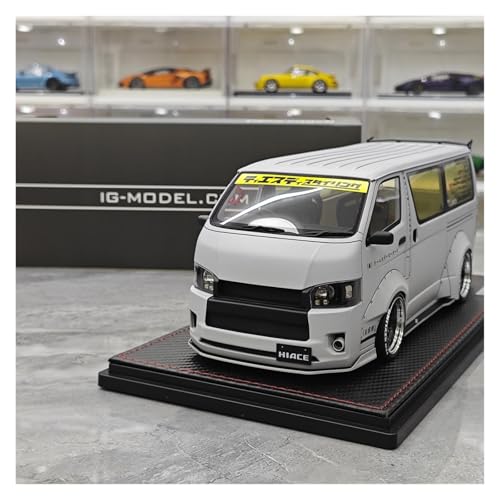 Modellauto Im Maßstab 1 18 Für Toyota Sea Lion Van TSD Works HIACE Simulation Harz Auto Modell Sammlung Für Die Sammlung(Gray) von YLQERZ