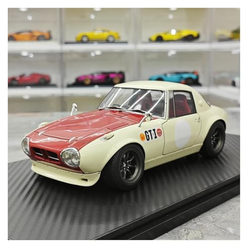 Modellauto Im Maßstab 1 18 Für Toyota Sports 800 NOB Simulation Harz Auto Modell Sammler Ornament Weiß Druckguss Legierung Für Die Sammlung(Red) von YLQERZ